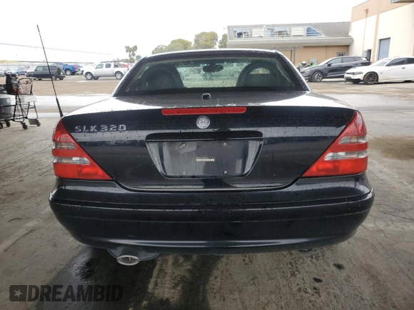 2001 Mercedes-Benz SLK-Class with VIN WDBKK65F51F206737, listed as a Copart auction lot 47884645 with 41,331 mi miles and Salvage Title. Bid and sale history available at carsss.com. Image 6.
