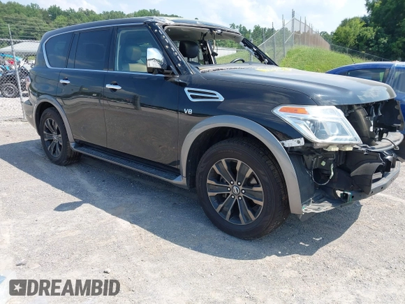2018 Nissan Armada Platinum with VIN JN8AY2NE5J9731473, listed as a IAAI auction lot 42441530 with 94,033 mi miles and . Bid and sale history available at DreamBid. Image 1.