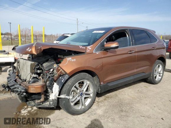 2017 Ford Edge Titanium with VIN 2FMPK4K97HBC12279, listed as a Copart auction lot 49609275 with 87,333 mi miles and Salvage Title. Bid and sale history available at carsss.com. Image 1.