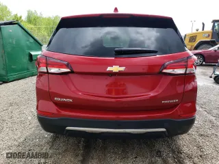2022 Chevrolet Equinox Premier with VIN 3GNAXNEV9NS169216, listed as a Copart auction lot 44738005 with 49,112 mi miles and Salvage Title. Bid and sale history available at carsss.com. Image 6.