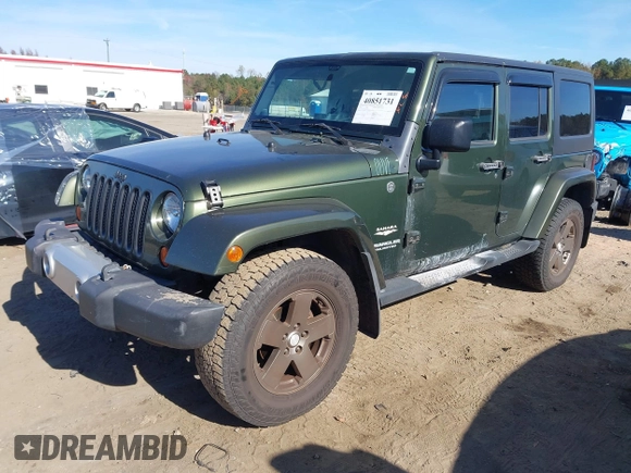 2008 Jeep Wrangler Unlimited Sahara with VIN 1J4GA59188L634276, listed as a IAAI auction lot 40851731 with 189,414 mi miles and . Bid and sale history available at DreamBid. Image 2.