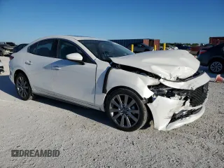 2025 Mazda 3 S Preferred with VIN 3MZBPACM4SM453138, listed as a Copart auction lot 49668775 with 3,975 mi miles and Salvage Title. Bid and sale history available at DreamBid. Image 4.