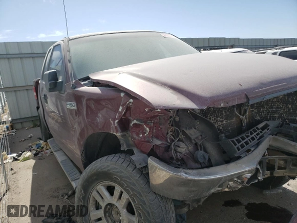 2006 Ford F-150 STX with VIN 1FTRX14W26KD78017, listed as a Copart auction lot 46853235 with 196,436 mi miles and Salvage Title. Bid and sale history available at carsss.com. Image 4.