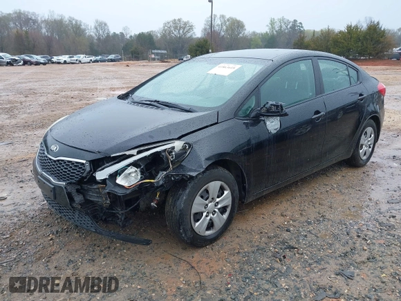 2014 Kia Forte LX with VIN KNAFK4A60E5171921, listed as a IAAI auction lot 41863618 with 105,076 mi miles. Bid and sale history available at carsss.com. Image 17.