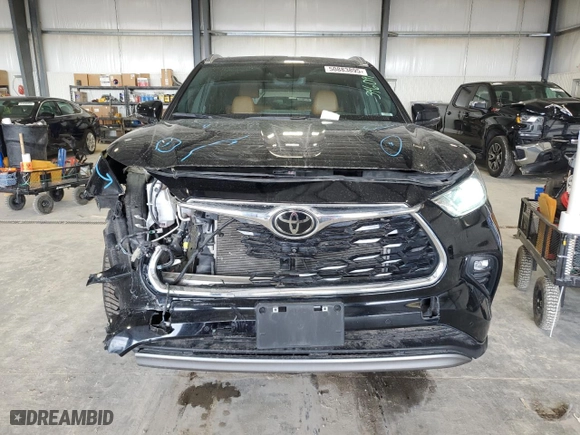 2023 Toyota Highlander L with VIN 5TDKDRBHXPS511825, listed as a Copart auction lot 50883895 with 27,312 mi miles and Salvage Title. Bid and sale history available at carsss.com. Image 5.