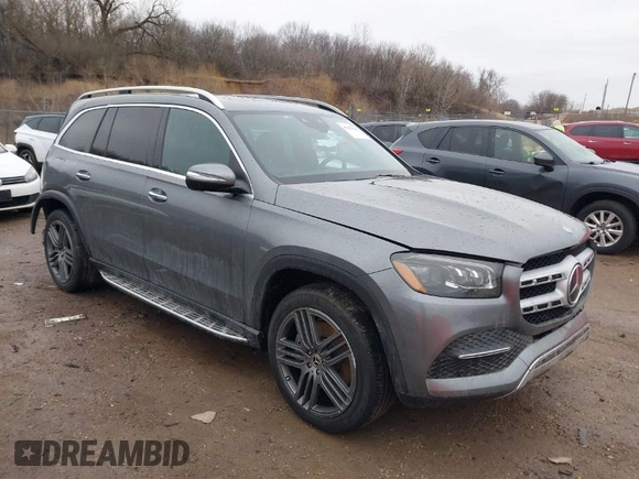 2020 Mercedes-Benz GLS with VIN 4JGFF5KE5LA205564, listed as a IAAI auction lot 41619938 with 63,912 mi miles. Bid and sale history available at carsss.com. Image 1.