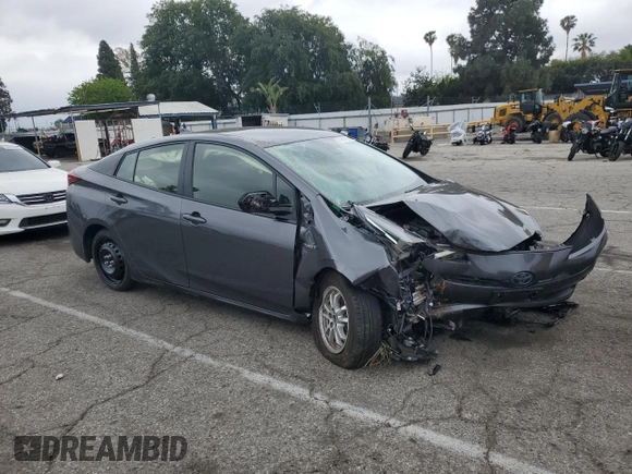 2019 Toyota Prius L Eco z VIN JTDKARFU0K3087436, wystawiony jako Copart lot #55699135 z przebiegiem Nie podano mil oraz Szkoda całkowita • Salvage title. Historia ofert i sprzedaży dostępna na DreamBid. Obrazek 4.