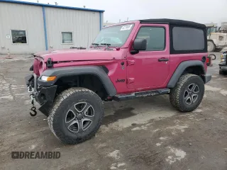 2021 Jeep Wrangler Sport S with VIN 1C4GJXAG3MW858730, listed as a Copart auction lot 44279865 with 25,857 mi miles and Salvage Title. Bid and sale history available at DreamBid. Image 1.