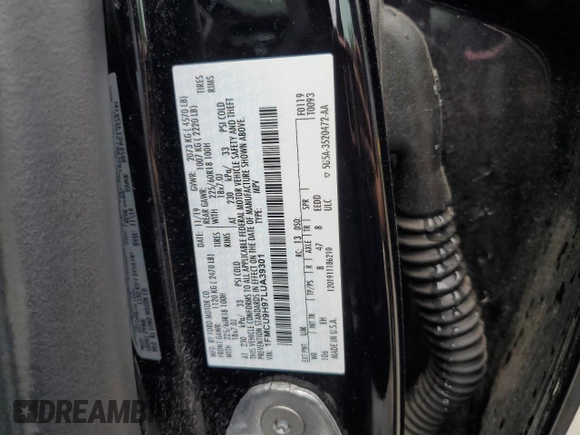 2020 Ford Escape SEL с VIN 1FMCU9H97LUA39301, выставлен на аукционе Copart как лот 60914055 с пробегом 72 462 миль миль и Чистый • Clean title. История ставок и продаж доступна на DreamBid. Изображение 13.