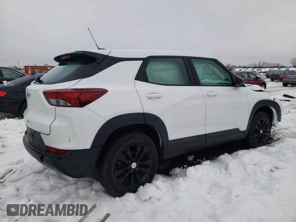 2021 Chevrolet TrailBlazer LS with VIN KL79MNSL1MB025805, listed as a Copart auction lot 38653644 with 41,539 mi miles and . Bid and sale history available at DreamBid. Image 3.