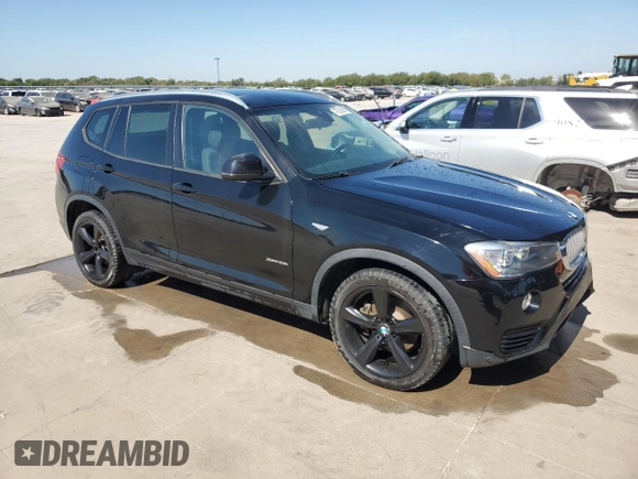 2017 BMW X3 xDrive28i with VIN 5UXWX9C35H0W80200, listed as a Copart auction lot 43556204 with 80,252 mi miles and Clean Title. Bid and sale history available at DreamBid. Image 4.