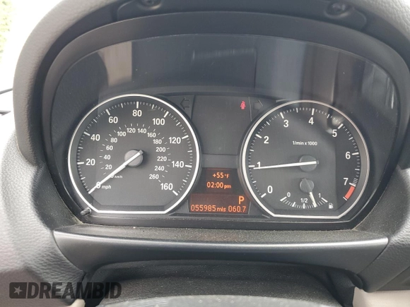 2011 BMW 1 Series 128i with VIN WBAUN1C57BVH83226, listed as a Copart auction lot 57753625 with 55,985 mi miles and Clean title. Bid and sale history available at DreamBid. Image 9.