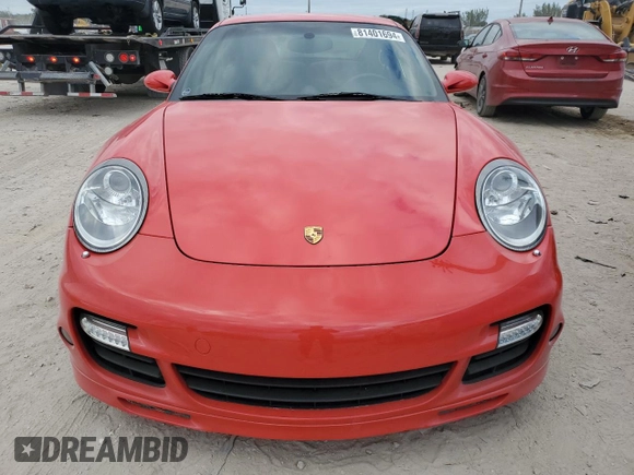 2007 Porsche 911 Turbo with VIN WP0AD29967S785001, listed as a Copart auction lot 81401694 with Not Provided miles and Salvage Title. Bid and sale history available at DreamBid. Image 5.