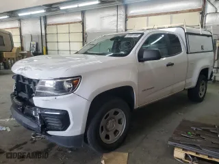 2021 Chevrolet Colorado 2WD Work Truck with VIN 1GCHSBEA3M1208349, listed as a Copart auction lot 53081155 with 63,723 mi miles and Clean Title. Bid and sale history available at carsss.com. Image 1.