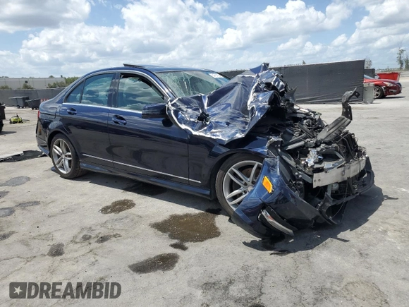 2013 Mercedes-Benz C 300 Sport with VIN WDDGF8AB9DA785362, listed as a Copart auction lot 54761865 with 202,301 mi miles and Salvage Title. Bid and sale history available at DreamBid. Image 4.