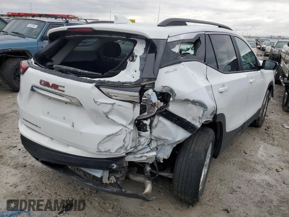 2022 GMC Terrain SLE with VIN 3GKALMEV8NL211534, listed as a Copart auction lot 43429065 with 51,386 mi miles and Salvage Title. Bid and sale history available at carsss.com. Image 3.