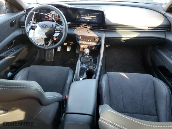 2024 Hyundai Elantra N with VIN KMHLW4DK8RU021727, listed as a Copart auction lot 75554364 with 2,386 mi miles and Salvage Title. Bid and sale history available at carsss.com. Image 8.