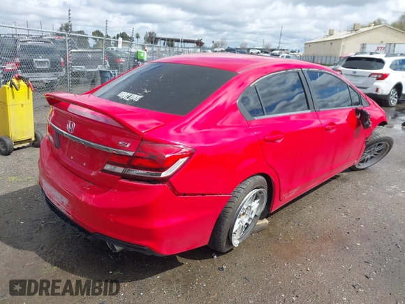 2015 Honda Civic Si z VIN 2HGFB6E59FH705414, wystawiony jako IAAI lot #41795859 z przebiegiem Nie podano mil oraz . Historia ofert i sprzedaży dostępna na DreamBid. Obrazek 4.