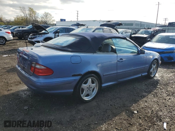 2001 Mercedes-Benz CLK 320/430 z VIN WDBLK70G91T070219, wystawiony jako Copart lot #79417674 z przebiegiem Nie podano mil oraz Szkody całkowita. Historia ofert i sprzedaży dostępna na DreamBid. Obrazek 3.