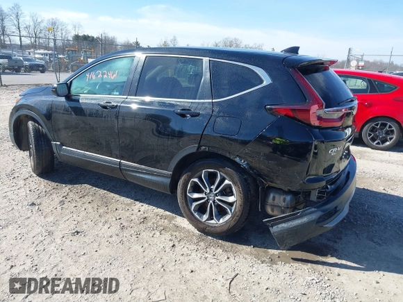 2021 Honda CR-V EX with VIN 2HKRW2H51MH676600, listed as a IAAI auction lot 41622461 with 86,252 mi miles. Bid and sale history available at carsss.com. Image 3.