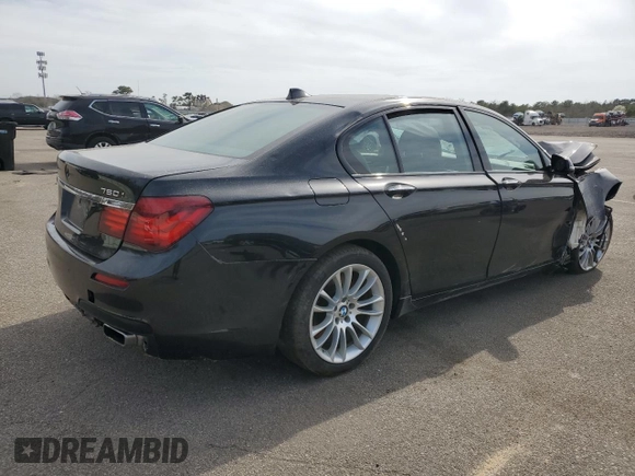 2015 BMW 7 Series 750i xDrive with VIN WBAYB6C59FD965994, listed as a Copart auction lot 53994545 with 119,929 mi miles and Salvage Title. Bid and sale history available at carsss.com. Image 3.