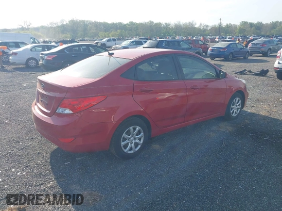 2014 Hyundai Accent GLS with VIN KMHCT4AE1EU739427, listed as a IAAI auction lot 42101934 with 29,298 mi miles and . Bid and sale history available at carsss.com. Image 4.