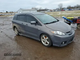 2007 Mazda 5 Sport with VIN JM1CR293070144282, listed as a Copart auction lot 85631384 with 217,486 mi miles and Salvage Title. Bid and sale history available at DreamBid. Image 4.