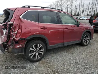 2022 Subaru Forester Limited with VIN JF2SKAPC9NH522967, listed as a Copart auction lot 47808465 with 18,825 mi miles and Salvage Title. Bid and sale history available at carsss.com. Image 3.