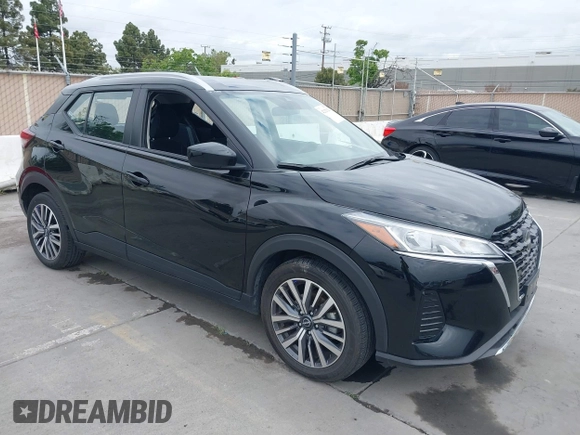 2024 Nissan Kicks SV with VIN 3N1CP5CV5RL491617, listed as a IAAI auction lot 42125112 with 25,965 mi miles. Bid and sale history available at carsss.com. Image 1.