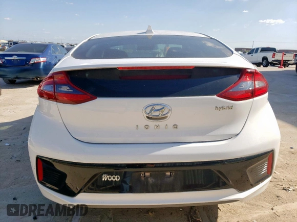 2019 Hyundai Ioniq SEL with VIN KMHC75LCXKU112520, listed as a Copart auction lot 54106345 with 119,965 mi miles and Clean Title. Bid and sale history available at DreamBid. Image 6.