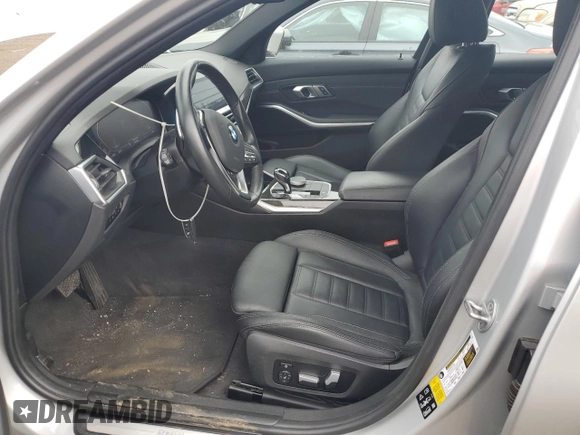 2021 BMW 3 Series 330i xDrive with VIN WBA5R7C0XMFK36218, listed as a Copart auction lot 62274005 with 47,467 mi miles and Salvage title. Bid and sale history available at DreamBid. Image 7.
