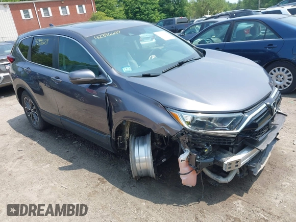 2021 Honda CR-V EX with VIN 5J6RW2H53ML020565, listed as a IAAI auction lot 42396639 with 9,466 mi miles and . Bid and sale history available at DreamBid. Image 1.