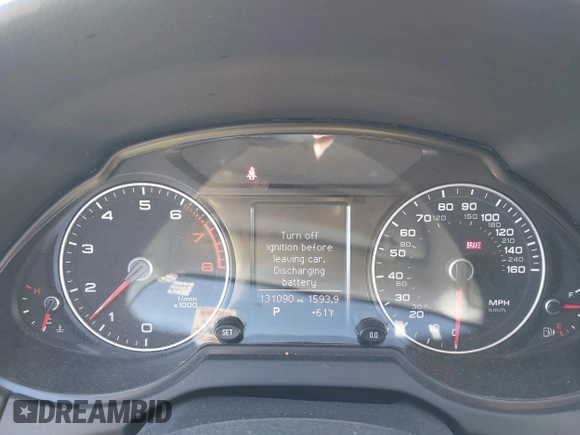 2013 Audi Q5 Premium with VIN WA1CFAFP6DA096250, listed as a IAAI auction lot 41713498 with 131,090 mi miles. Bid and sale history available at carsss.com. Image 7.