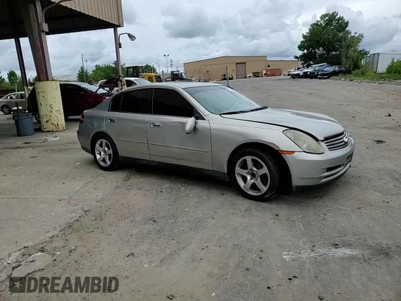 2004 Infiniti G35 w/Leather with VIN JNKCV51E64M614618, listed as a Copart auction lot 65929664 with 340,639 mi miles and Salvage Title. Bid and sale history available at DreamBid. Image 11.