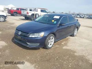 2012 Volkswagen Passat SE with VIN 1VWBH7A3XCC083374, listed as a IAAI auction lot 41585778 with 187,362 mi miles. Bid and sale history available at carsss.com. Image 2.