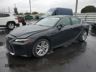 2023 Lexus IS with VIN JTHCA1D21P5126293, listed as a Copart auction lot 89266235 with 8,628 mi miles and Salvage Title. Bid and sale history available at carsss.com. Image 1.