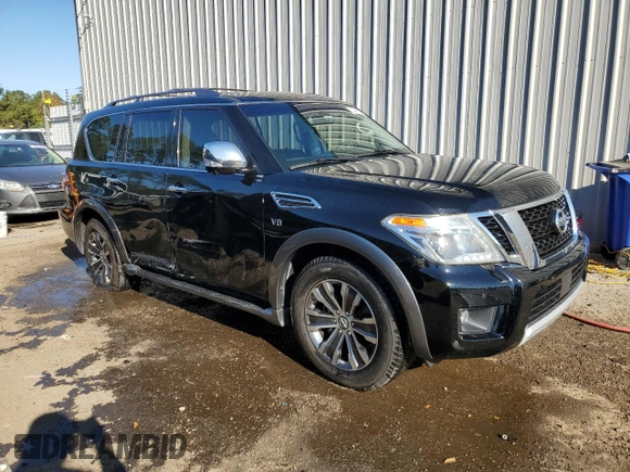 2017 Nissan Armada SV with VIN JN8AY2ND7H9008922, listed as a Copart auction lot 74460223 with 72,090 mi miles. Bid and sale history available at carsss.com. Image 4.