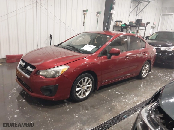 2012 Subaru Impreza Sedan 2.0i Premium with VIN JF1GJAC62CH006024, listed as a IAAI auction lot 41780867 with 143,346 mi miles. Bid and sale history available at carsss.com. Image 2.