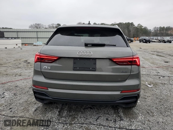 2019 Audi Q3 S line Premium Plus with VIN WA1EECF30K1067764, listed as a Copart auction lot 43360235 with 35,383 mi miles and Salvage Title. Bid and sale history available at carsss.com. Image 6.