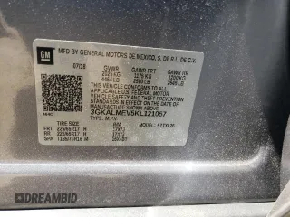 2019 GMC Terrain SLE z VIN 3GKALMEV5KL121057, wystawiony jako Copart lot #60890315 z przebiegiem 82 025 mil mil oraz Szkoda całkowita • Salvage title. Historia ofert i sprzedaży dostępna na DreamBid. Obrazek 13.