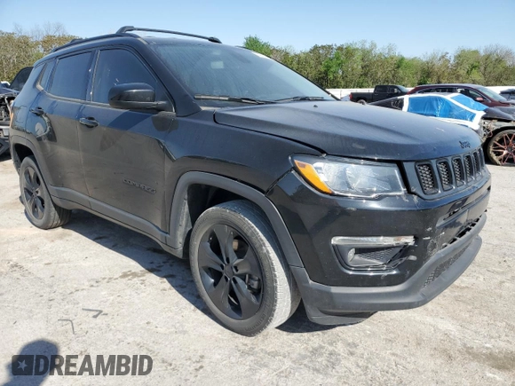 2021 Jeep Compass Altitude with VIN 3C4NJDBB5MT589662, listed as a Copart auction lot 52500255 with Not provided miles and Salvage title. Bid and sale history available at DreamBid. Image 4.