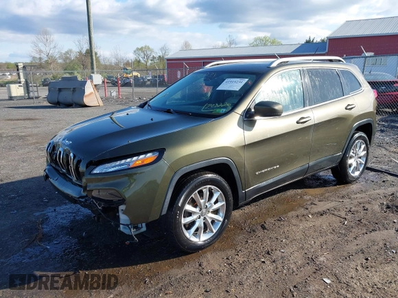 2015 Jeep Cherokee Limited with VIN 1C4PJMDS8FW708226, listed as a IAAI auction lot 41919231 with 188,276 mi miles and . Bid and sale history available at DreamBid. Image 2.