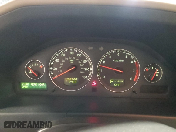 2004 Volvo V70 XC Cross Country with VIN YV1SZ59H641130475, listed as a Copart auction lot 49985455 with 168,328 mi miles and Salvage title. Bid and sale history available at DreamBid. Image 9.