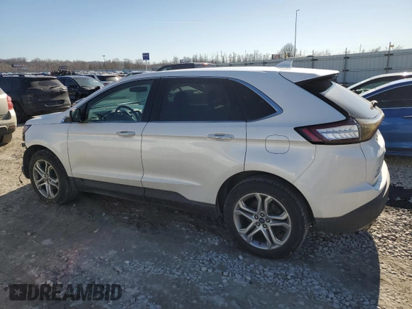 2016 Ford Edge Titanium with VIN 2FMPK3K95GBB13422, listed as a Copart auction lot 47021675 with 127,458 mi miles and Salvage Title. Bid and sale history available at carsss.com. Image 2.