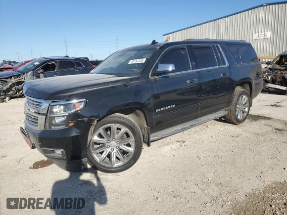 2019 Chevrolet Suburban LT with VIN 1GNSCJKCXKR408508, listed as a Copart auction lot 50618465 with 79,258 mi miles and Salvage Title. Bid and sale history available at carsss.com. Image 1.