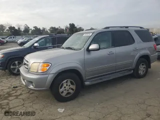 2002 Toyota Sequoia Limited with VIN 5TDZT38A92S106721, listed as a Copart auction lot 44835235 with 193,676 mi miles and Clean Title. Bid and sale history available at carsss.com. Image 1.
