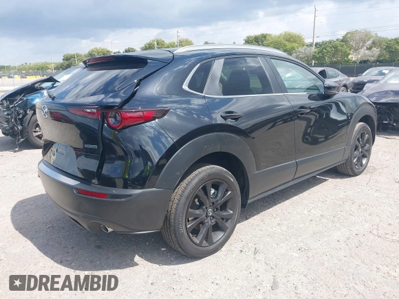 2025 Mazda CX-30 2.5 S Select Sport with VIN 3MVDMBBMXSM783828, listed as a IAAI auction lot 41731998 with 3,393 mi miles. Bid and sale history available at carsss.com. Image 4.