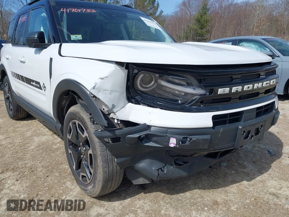 2021 Ford Bronco Sport Outer Banks z VIN 3FMCR9C66MRA02537, wystawiony jako IAAI lot #41901933 z przebiegiem 59 078 mil mil oraz . Historia ofert i sprzedaży dostępna na DreamBid. Obrazek 6.