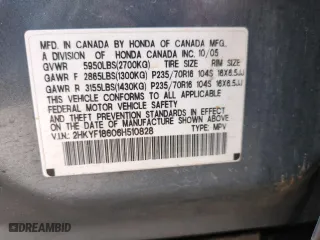 2006 Honda Pilot EX-L with RES with VIN 2HKYF18606H510828, listed as a Copart auction lot 43736835 with 247,008 mi miles and Salvage Title. Bid and sale history available at carsss.com. Image 14.