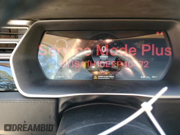 2014 Tesla Model S 60 z VIN 5YJSA1H10EFP40472, wystawiony jako Copart lot #55942595 z przebiegiem 104 241 mil mil oraz Czysty tytuł • Clean title. Historia ofert i sprzedaży dostępna na DreamBid. Obrazek 9.